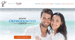 Desktop Screenshot of miamiorthodontistgroup.com